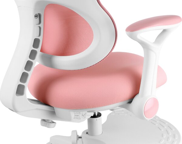Dětská rostoucí židle Neoseat JUNI 006 — látka, pratelný potah, růžová
