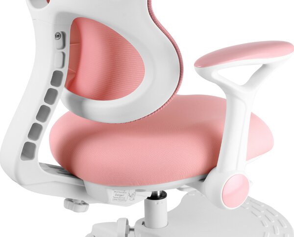 Dětská rostoucí židle Neoseat JUNI 006 — látka, pratelný potah, růžová