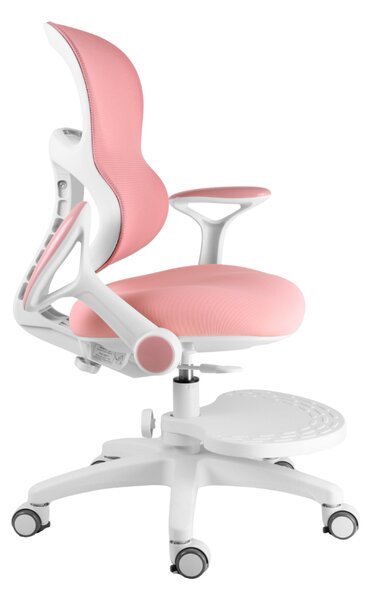 Dětská rostoucí židle Neoseat JUNI 006 — látka, pratelný potah, růžová