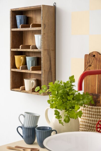 Nástěnná police 12 Rooms Recycled Wood