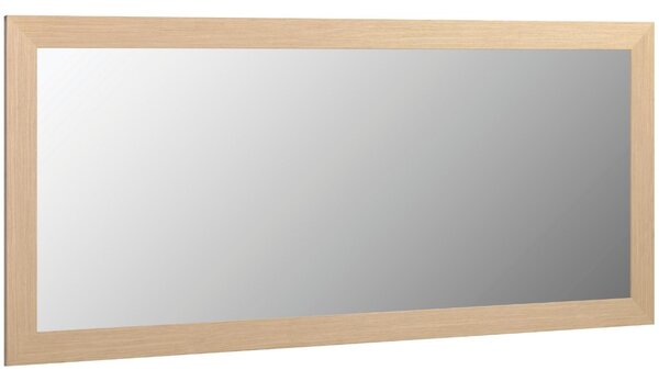 Přírodní dřevěné nástěnné zrcadlo Kave Home Yvaine 80 x 180 cm