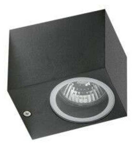 Azzardo AZ4267 venkovní nástěnné svítidlo RIMINI 1 SQUARE BK