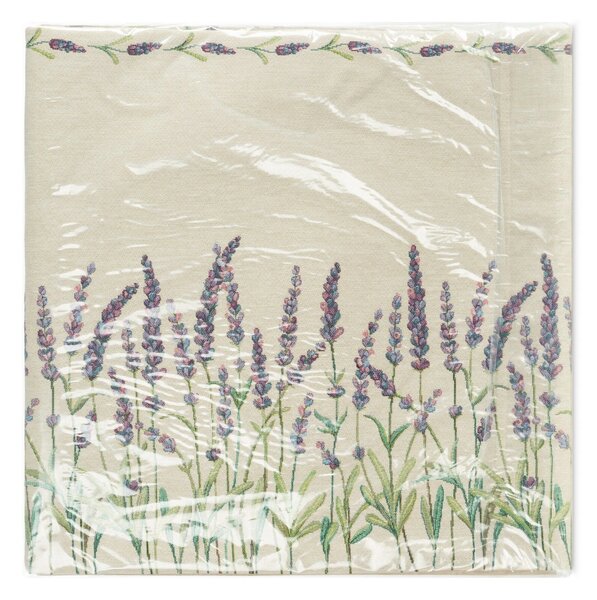 GOBELÍNOVÝ UBRUS LAVENDER 140X180 CM VZOROVANÝ