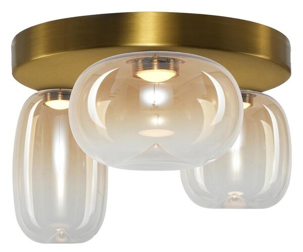 LED Stropní svítidlo VASO LED/12W/230V pr. 42 cm zlatá/kouřová