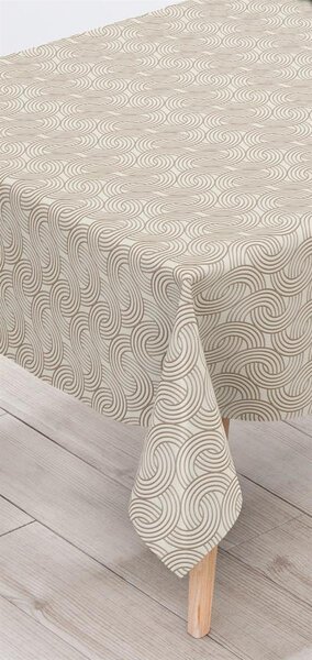 Ubrus PVC 170A, metráž, 20 m x 140 cm, proplétaný vzor hnědý, IMPOL TRADE