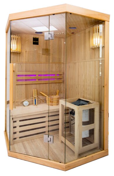 BPS-koupelny Finská sauna Relax HYD-3135 120x120, 1-2 osoby