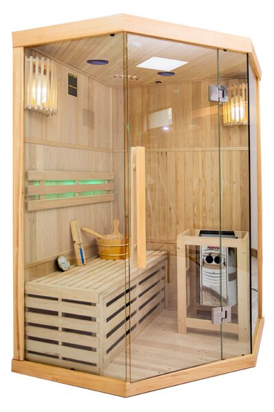 BPS-koupelny Finská sauna Relax HYD-3135 120x120, 1-2 osoby