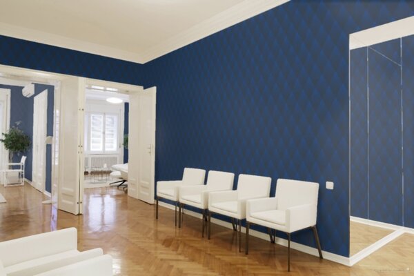 A.S. Création | Vliesová tapeta na zeď New Walls 37419-1 | 0,53 x 10,05 m | modrá