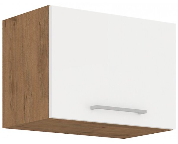 Kuchyňská skříňka s otevíráním nahoru šířka 50 cm 01 - VISION - Bílá lesklá