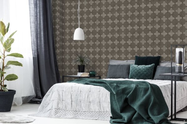 A.S. Création | Vliesová tapeta na zeď New Walls 37421-3 | 0,53 x 10,05 m | černá, šedá
