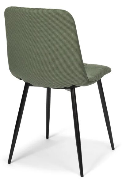 Jídelní stůl CERAMON 120 natural + 4 ks jídelní židle ARIA zelená