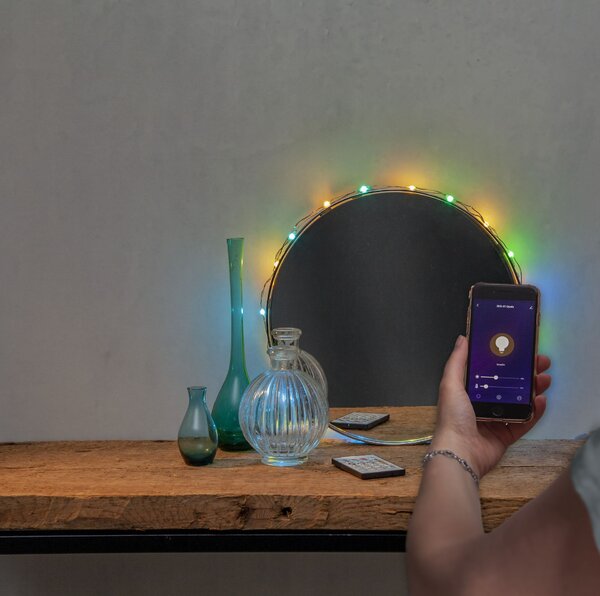 Chytrý LED světelný řetěz Multicolor + White 3 m