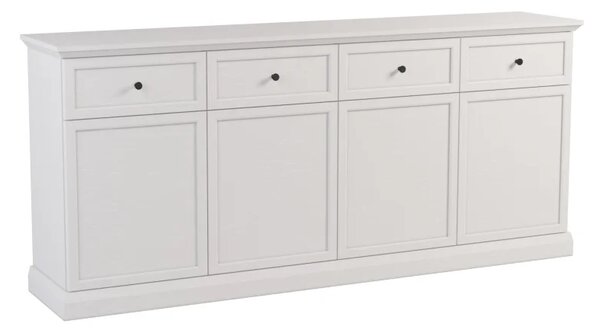 Komoda LUCCA K4D4S, bílý opál