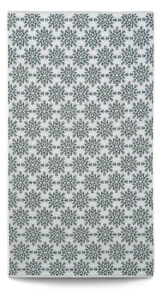 Ručník Veba ZARA Vločky tmavá zelená Velikost: 55x100 cm