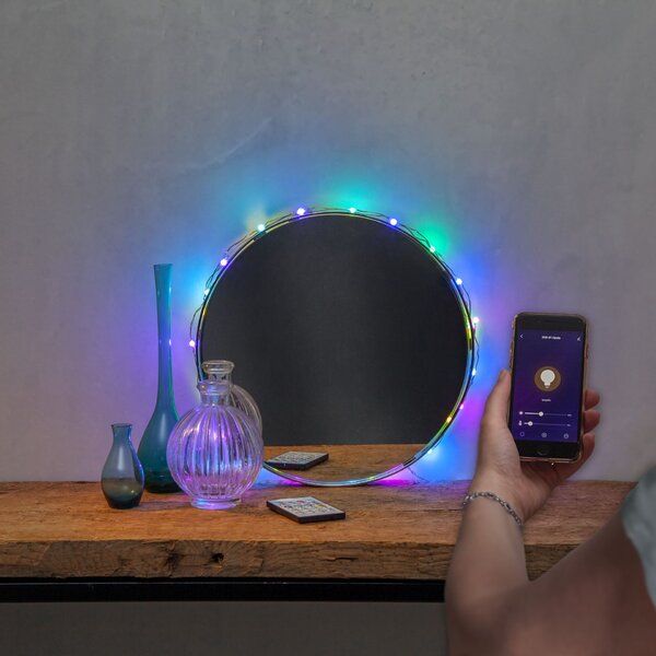 Chytrý LED světelný řetěz Multicolor + White 3 m