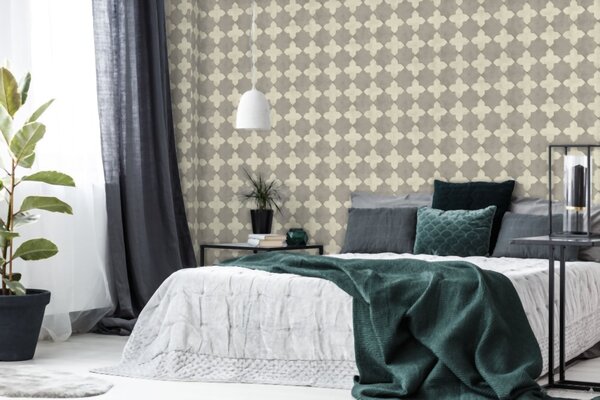 A.S. Création | Vliesová tapeta na zeď New Walls 37421-5 | 0,53 x 10,05 m | krémová, šedá