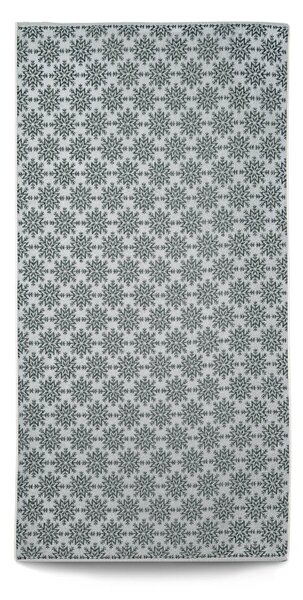 Ručník Veba ZARA Vločky tmavá zelená Velikost: 55x100 cm