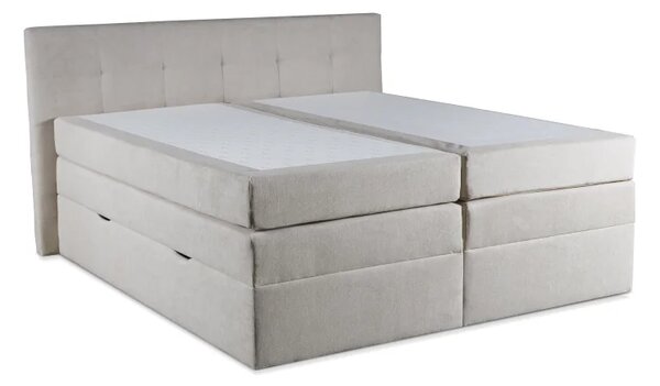 Kontinentální boxspring postel ANNA 200x220, šedá (gerra 80)