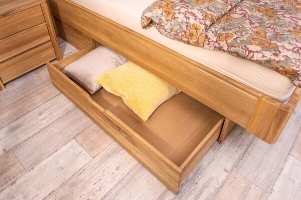 Masivní postel s úložným prostorem Veronica 160x200