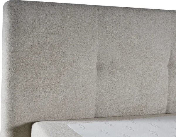 Kontinentální boxspring postel ANNA 200x220, šedá (gerra 80)