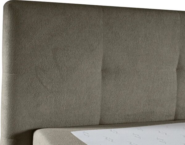 Kontinentální boxspring postel ANNA 200x220, šedá (gerra 90)
