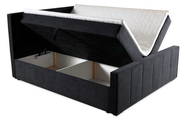 Boxspring postel RITA, 200x160, oranžová (pretty 9)