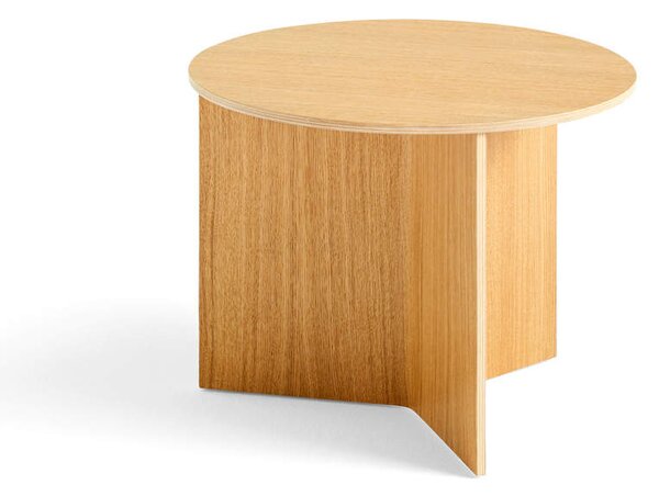 HAY Stolek Slit Wood round, oak