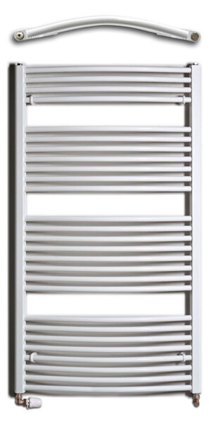 BPS-koupelny Koupelnový radiátor Eco EC-X 45132 / bílá RAL 9016 (132x45 cm)