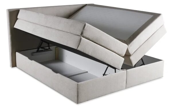 Kontinentální boxspring postel ANNA 200x220, šedá (gerra 80)