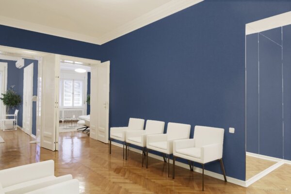 A.S. Création | Vliesová tapeta na zeď New Walls 37431-3 | 0,53 x 10,05 m | modrá