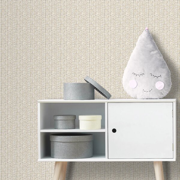 Béžová geometrická vliesová tapeta na zeď, MG56694, Mika, ICH Wallcoverings