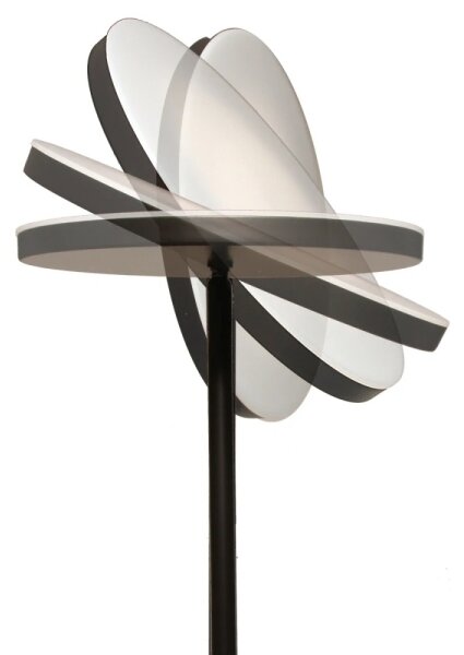 LED Stm. stoj. lampa NORA LED/25W/230V 2200/3000/4000K + LED/5W 3000K černá + DO