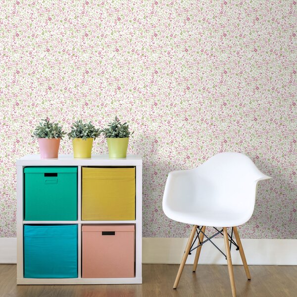 Květinová vliesová tapeta na zeď, MG56669, Mika, ICH Wallcoverings