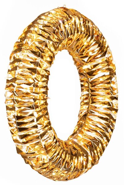 LED světelný kruh 45cm 360LED 8-funkcí IP44 teplá bílá + záblesky