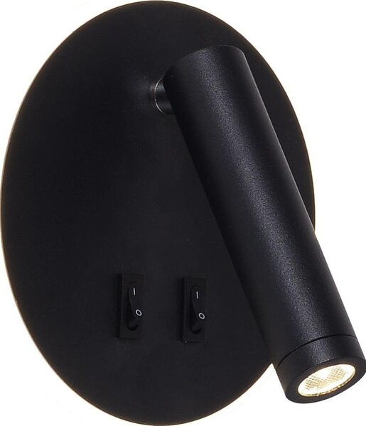 Zuma Line W4107-BK-LED Nást.bodové svítidlo CIRCA LED/5,5W/230V + LED/2,5W černá