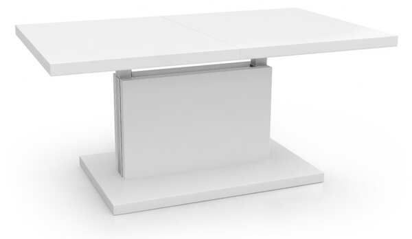 Moderní konferenční stolek rozkládací OKLAHOMA Bílá