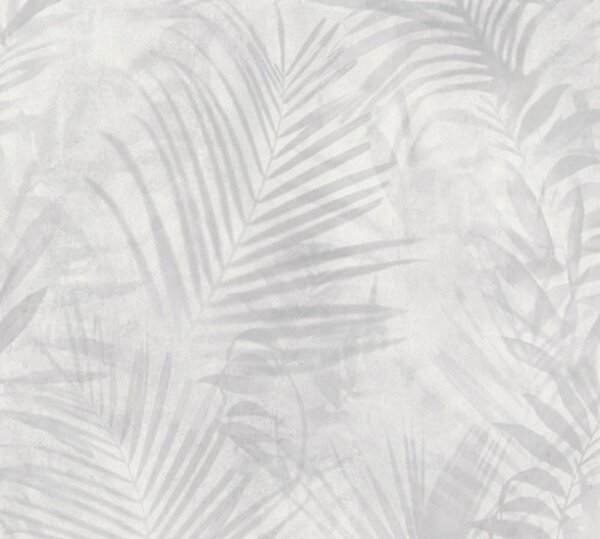 A.S. Création | Vliesová tapeta na zeď New Studio 37411-5 | 0,53 x 10,05 m | bílá, šedá