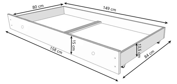 Postel pro holky 160x80 cm Kočička Bez zásuvky