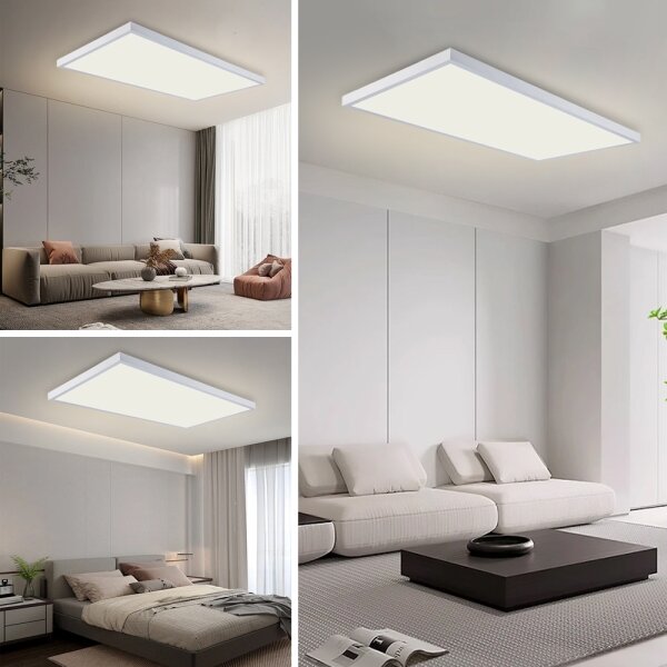 Brilagi - LED Koupelnové stropní svítidlo FRAME LED/96W/230V 120x60 cm IP44 bílá