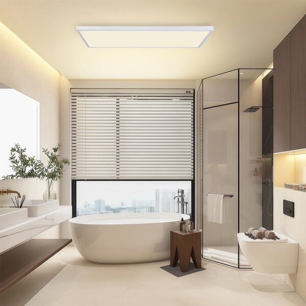 Brilagi-LED Stmívatelné koupelnové svítidlo FRAME SMART LED/96W/230V IP44 bíl+DO