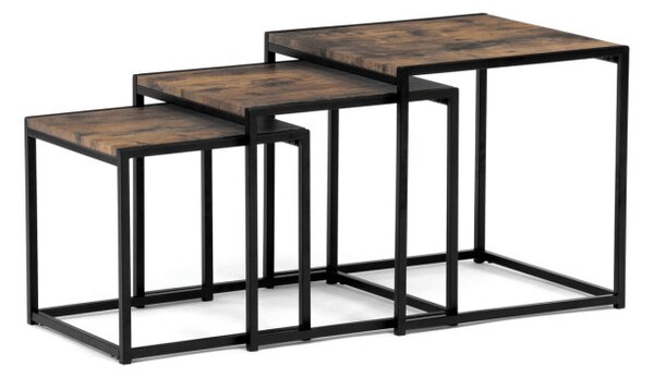 Sada 3 konferenčních stolků old wood AF-3003 OLW
