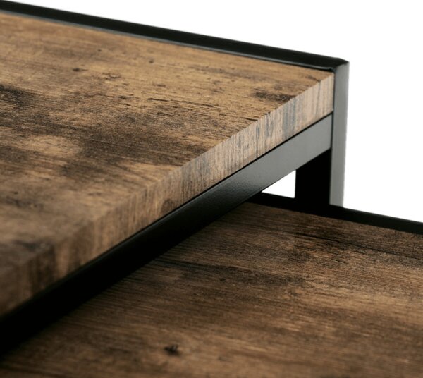 Sada 3 konferenčních stolků old wood AF-3003 OLW