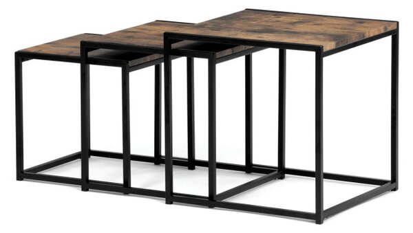Sada 3 konferenčních stolků old wood AF-3003 OLW