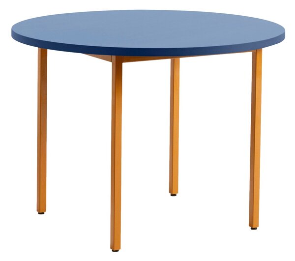 HAY Jídelní stůl Two-Colour Ø105, Ochre / Blue