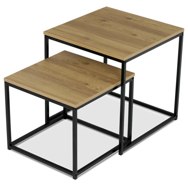 Sada 2 konferenčních stolků dub AF-076 OAK