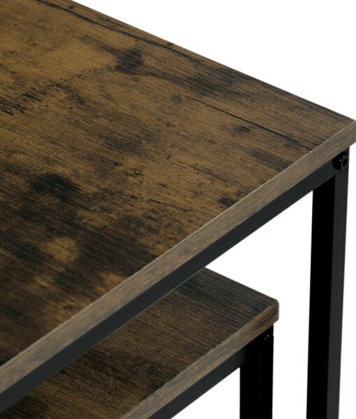 Sada 2 konferenčních stolků old wood AF-076 OLW