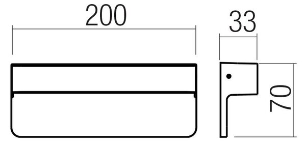 Redo Venkovní nástěnné LED svítidlo KANT 4,5W, š. 20 cm, IP65, CCT 2700-3000K, 230V Barva: Černá