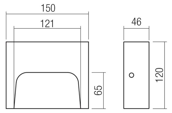 Redo Venkovní nástěnné LED svítidlo SASHI 6W, š. 15 cm, IP65 Barva: Antracit, Barva světla: 3000K