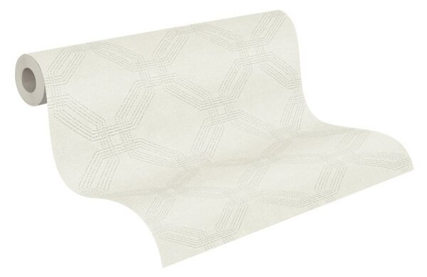 A.S. Création | Vliesová tapeta na zeď Pop Style 37477-1 | 0,53 x 10,05 m | béžová, krémová, šedá