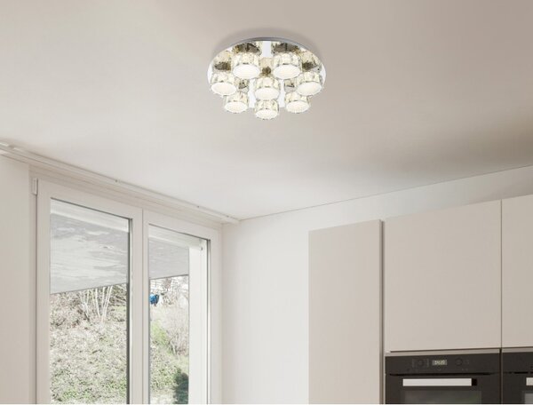 Globo 49350D5 LED přisazené stropní svítidlo Amur 1x64W | 4580lm | 4000K - stmívatelné